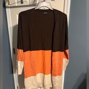 Fall colored duster sweater- Large